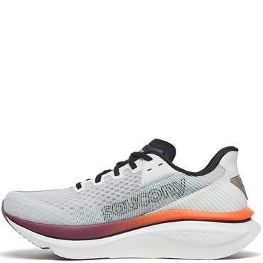 SAUCONY MENS TRAINER - WHITE CRIMSON